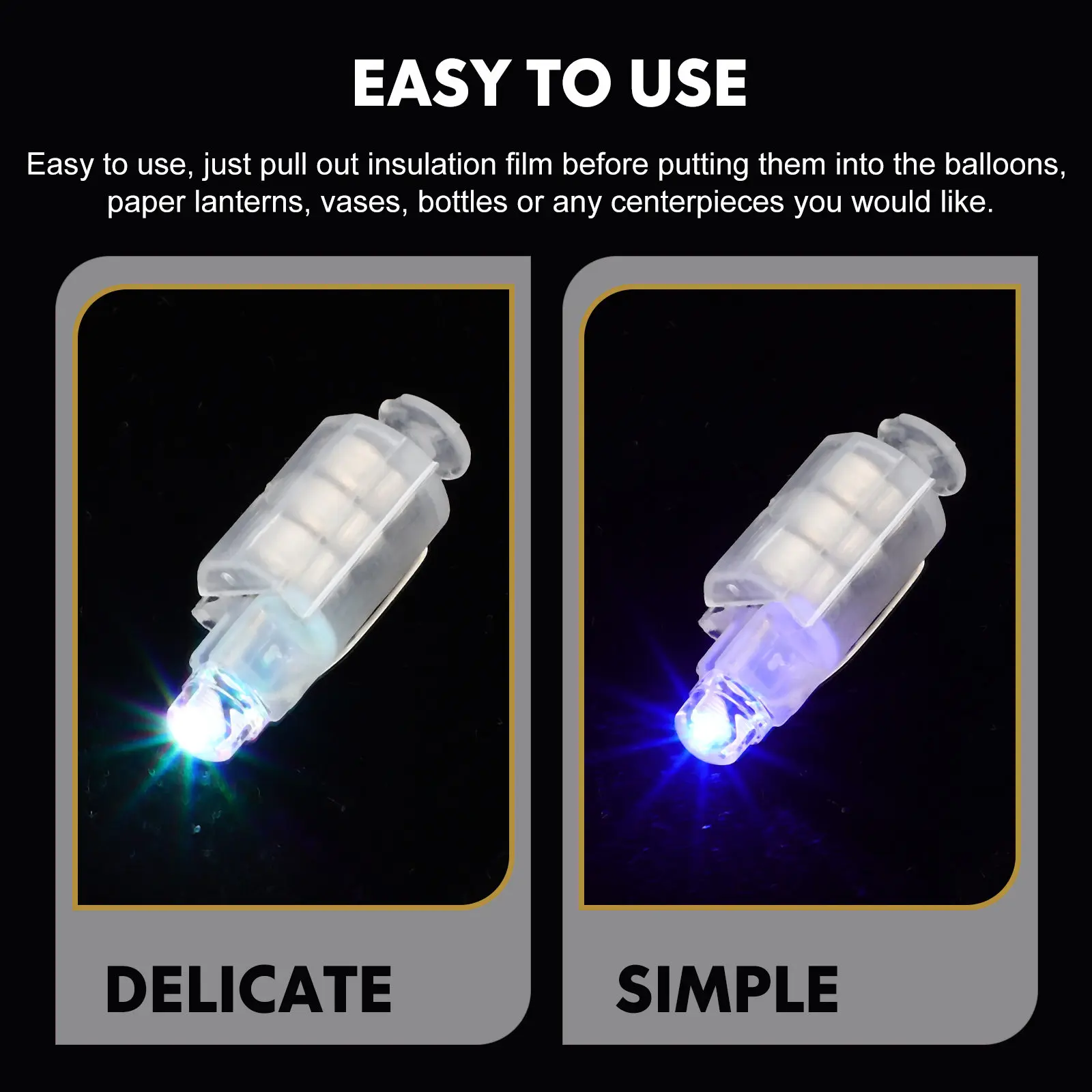 

50 шт. мини-светильников для шаров, светодиодные светильники для украшения вечеринок, дней рождения, свадеб, Рождества, Пасхи, декора дома и комнаты, светящиеся украшения