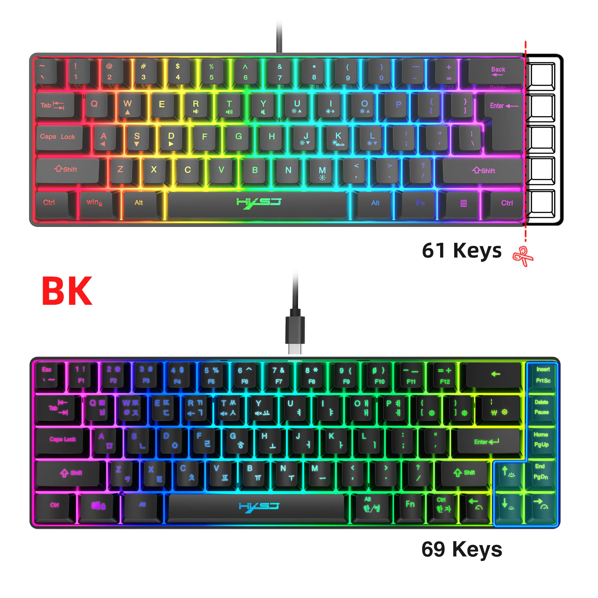 Clavier de jeu coréen HXSJ V20 - Pc Gaming On Sale avis et prix