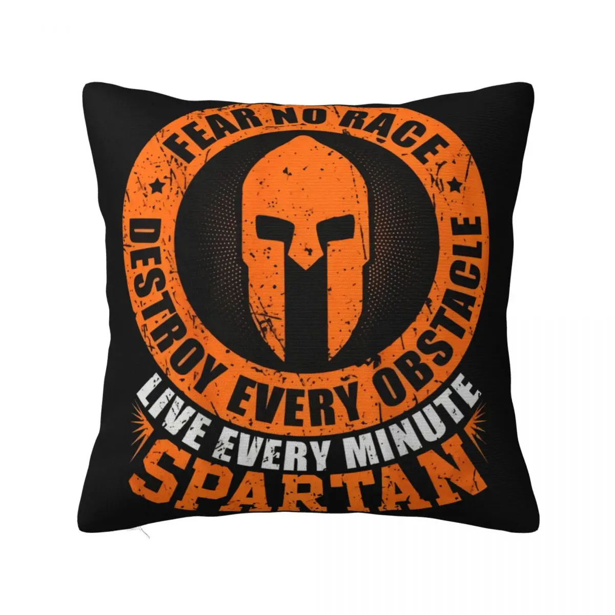 Spartan Fear No Race Pillowcase Cushion Zipper Living Room Cushion Cover Decorating Living Room Customizable