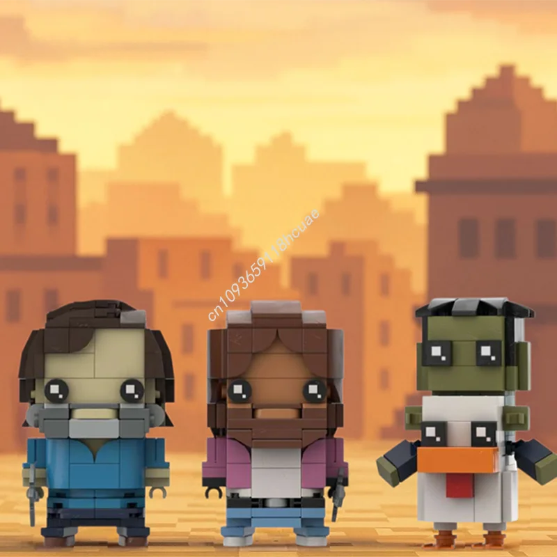 414 pièces MOC Garrett Steeve poulet Jockey Brickheadz modèle blocs de construction assembler bricolage enfants Architecture jouets cadeaux de noël