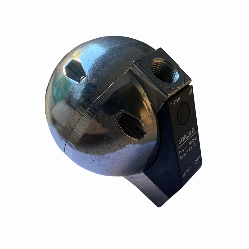 2026 Hot HAD20B Drain Valve air Compressor Spare Parts AOK20B G1/2 20bar Stainless Steel Drain Valve for air Compressor Filter