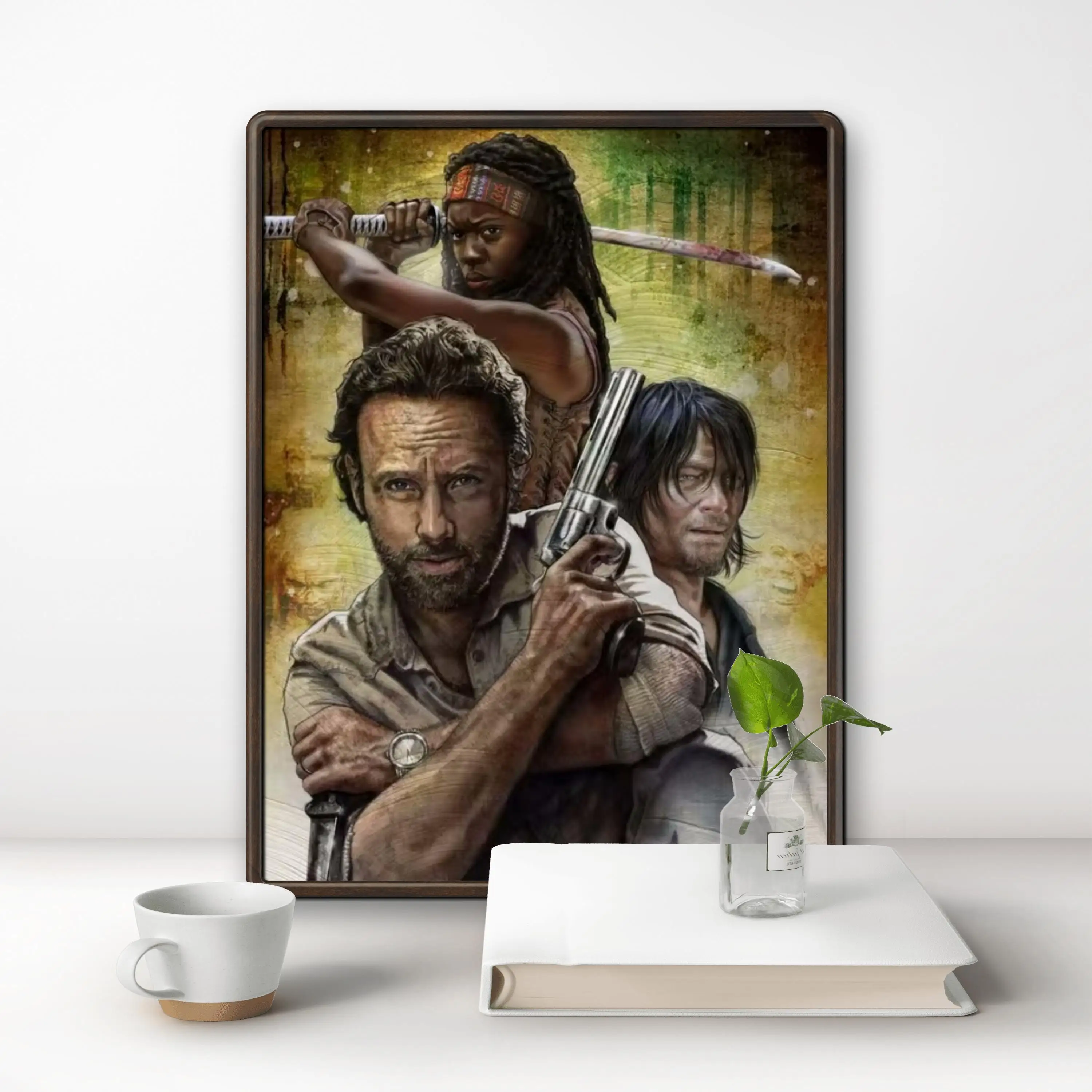 The Walking Dead TV 5D Horror Zombie Daryl Dixon Norman Reedus Diamond Painting Diy Drill Cross Stitch Kit Puzzle Art Home Decor