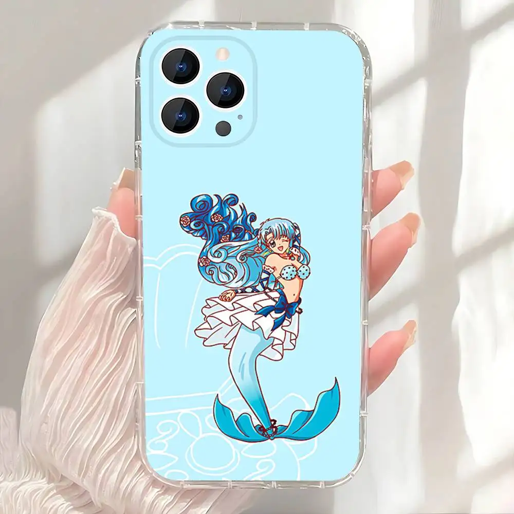 Casing M-Mermaid M-Melody Pichi Hanon Hosho Untuk iPhone 17,16,15,14,13,12,11 Pro,Max,Plus,X,XS,XR,SE4,E Mini Transparan Soft Cover