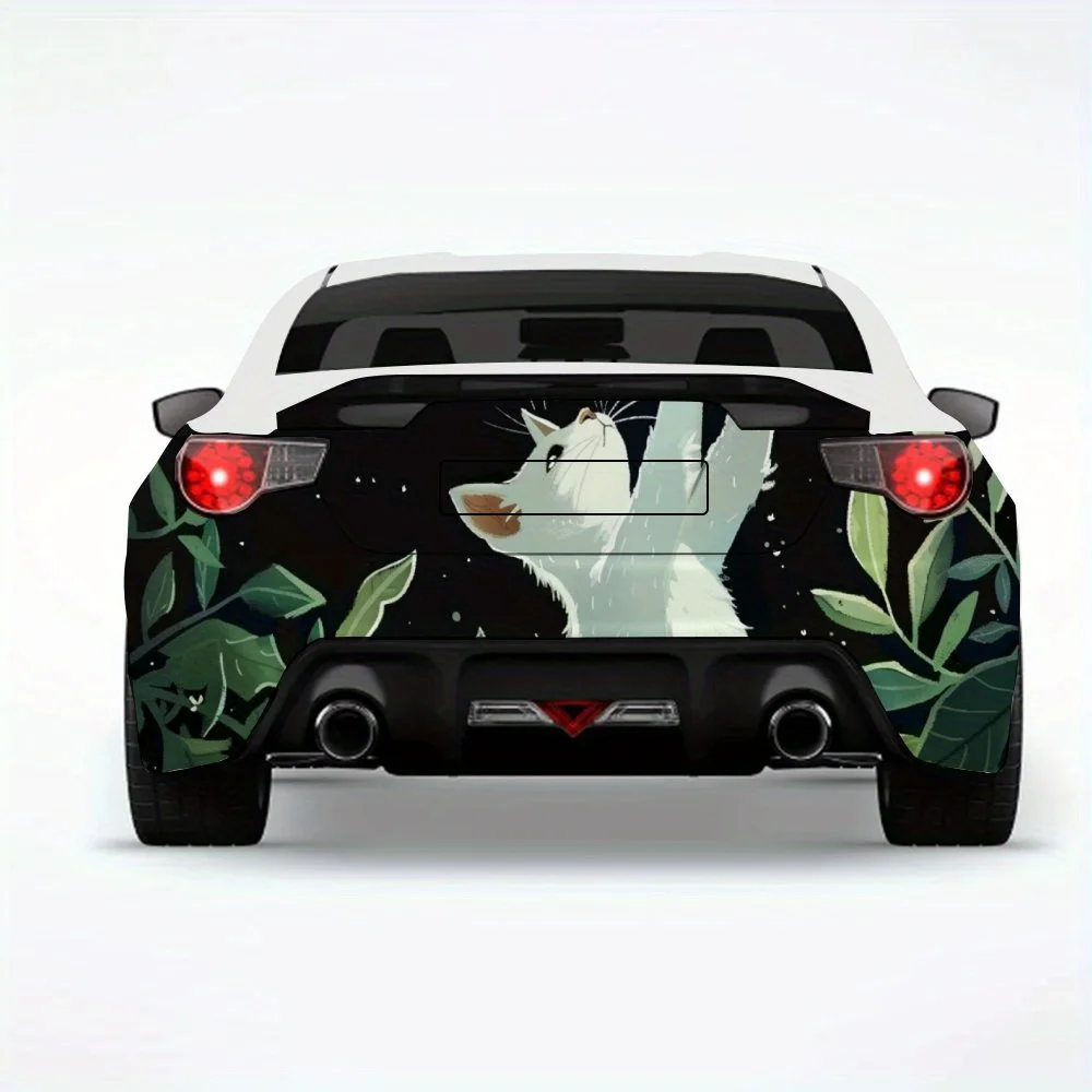 

Cat Catching Star Car StickerVinyl Decal for Car Rear, Waterproof Self-Adhesive Vinyl Stickers for Vehicle Tail & Bumper, Decora