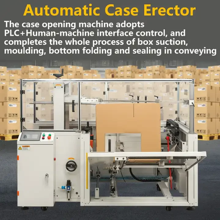 Automatic Carton Machine Operate Fully Automatic Box Erecting Machine Carton Case Erector