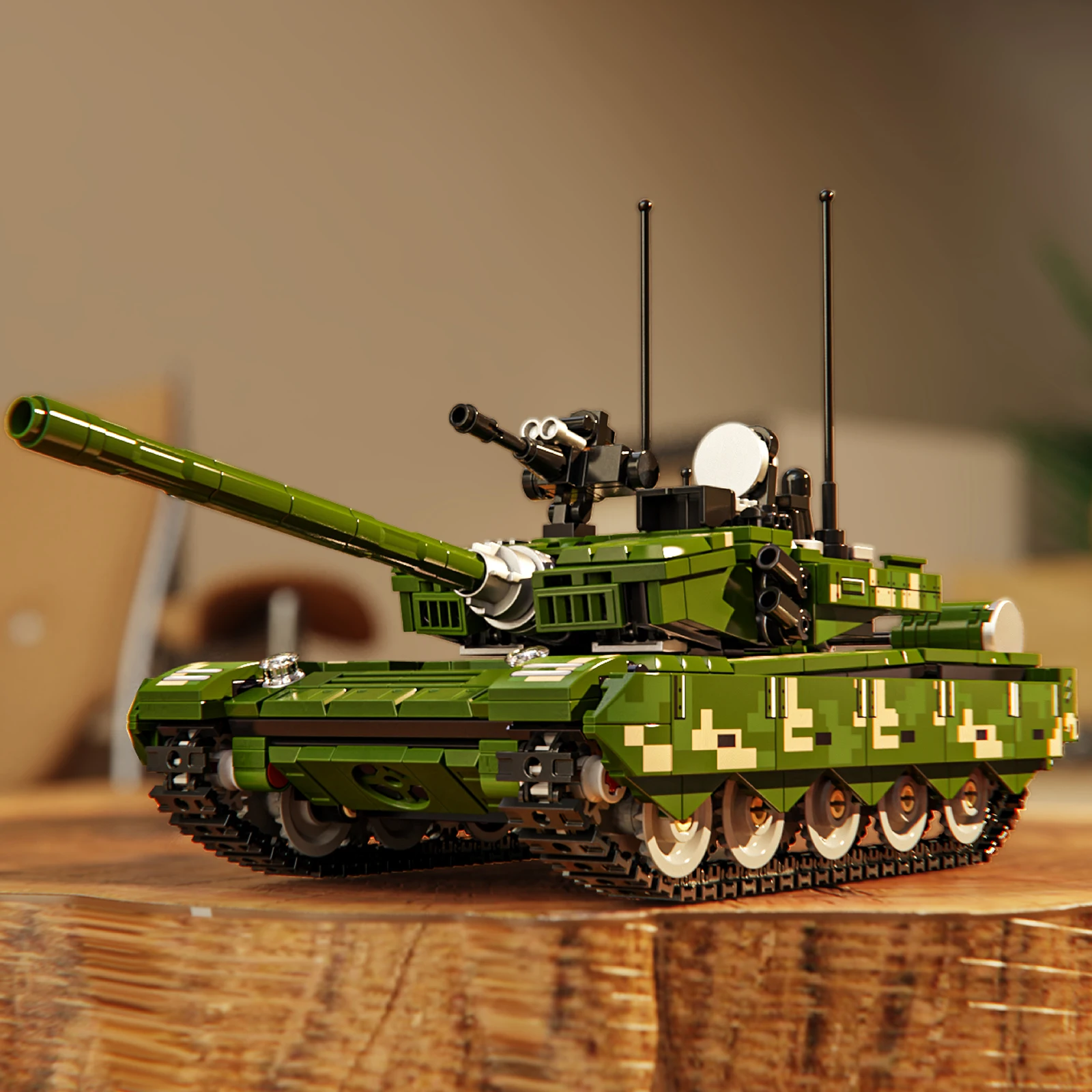 719 قطعة دبابة مركبة مدرعة ألعاب مكعبات البناء نموذج عسكري أخضر خزان تجميع لغز الطوب مجموعات الالعاب لهدايا الأطفال