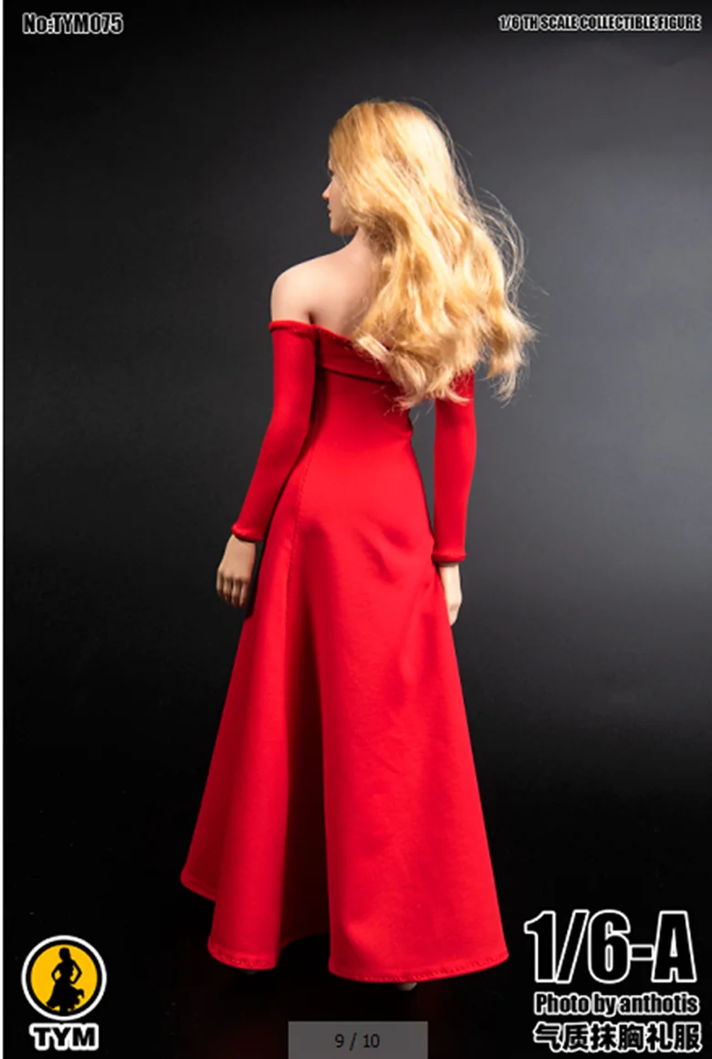 TYM075 1/6 Female Soldier Sexy Fashion Trend Strapless Evening Dress Skirt Model Fit 12'' Action Figure Body In Stock