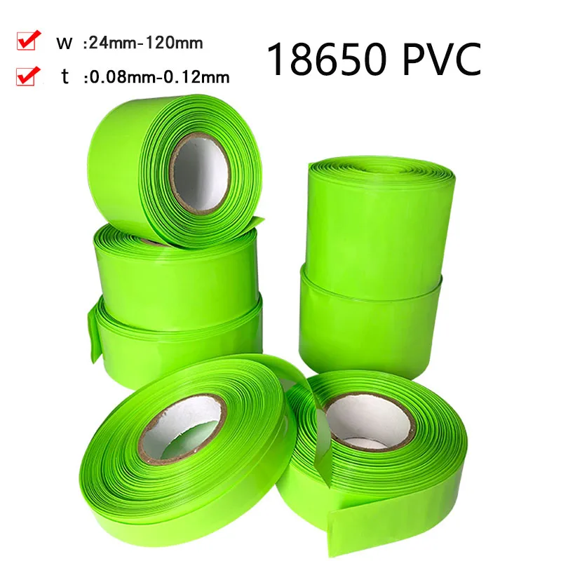 

Free Shipping 1kg18650 Heat Shrink Film Pvc Shrink Sleeve 30-120mm Green for 18650 Battery Sleeve Film Protection Sleeve