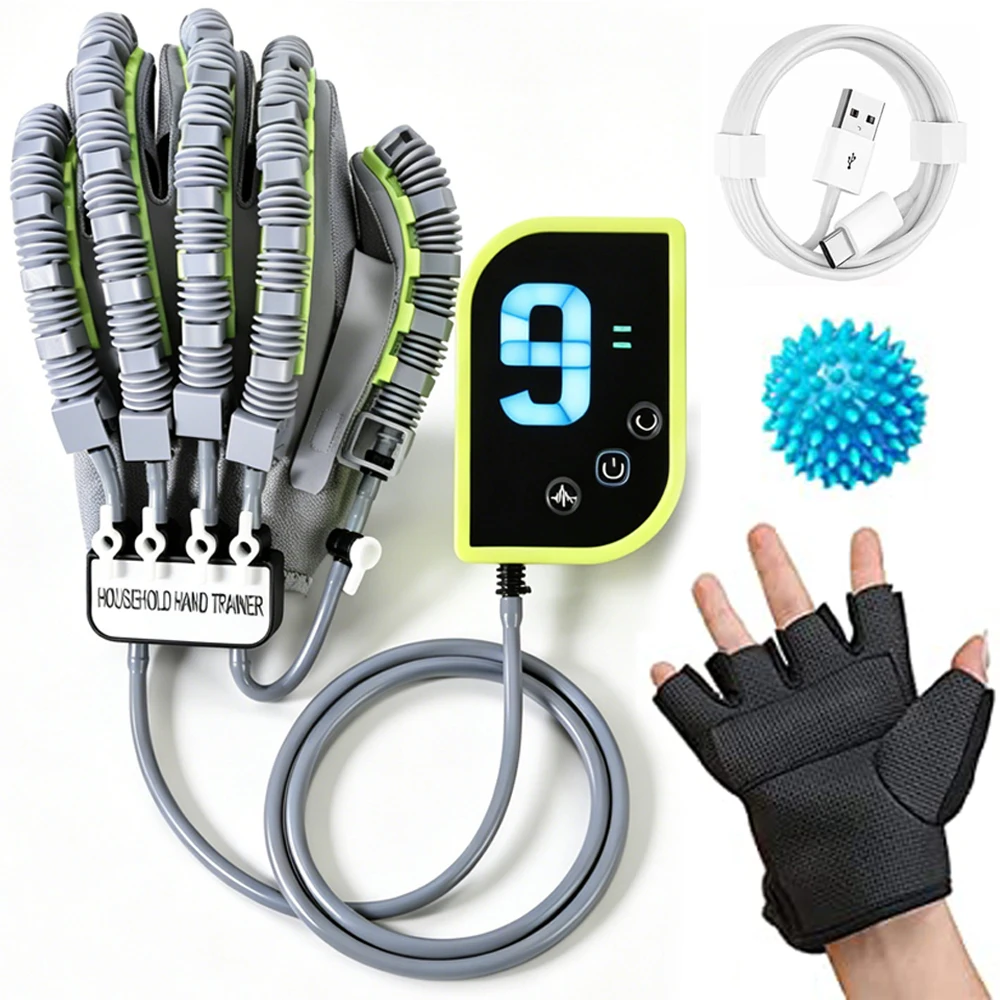 

Hemiplegia Cerebral Infarction Hand Function Rehabilitation Robot Gloves Left Right Finger Exerciser Post-Stroke Hand Training