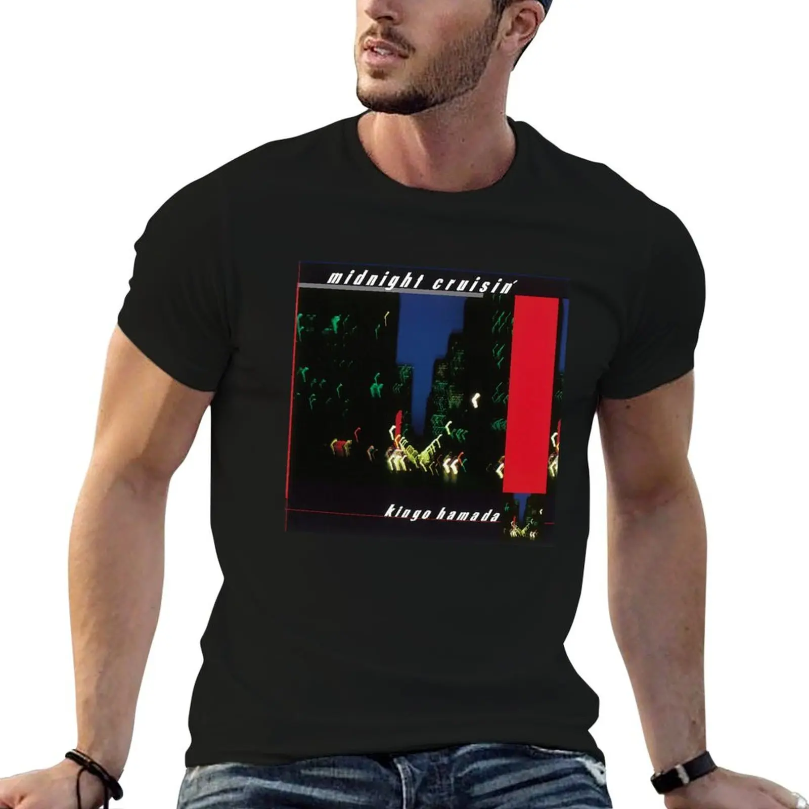 Kingo Hamada - Midnight Cruisin'(1982) T-Shirt Plus Size Summer Casual T-Shirt