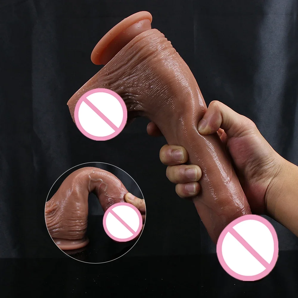 Realistic Dildo Soft Big Penis No Vibrator Suction Cup Anal Plug Adult Sex Toys For Women Strapon Vagina Member G-Spot Penetrate