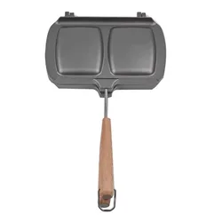 Non Stick Double-Sided Sandwich Machine for Hot Dog Toaster Breakfast Maker with Pancake Tray Double Sided Frying Pan