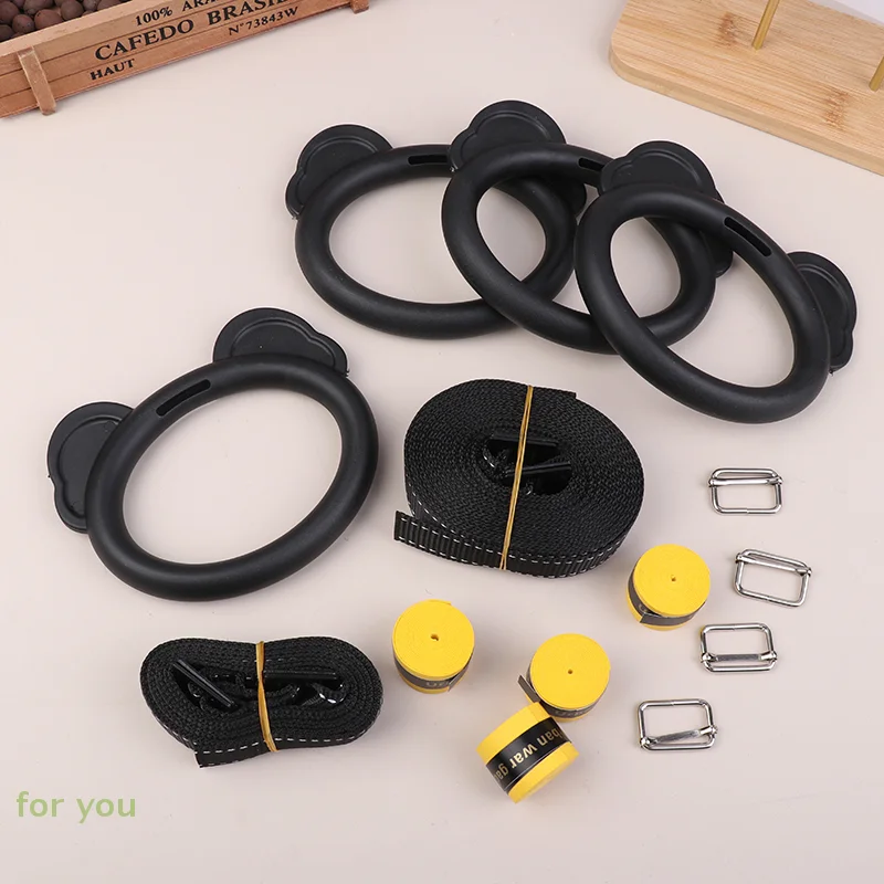 أطفال شريط أفقي ممارسة سحب ما يصل خواتم الاطفال تجريب الجمباز خواتم قابل للتعديل الأشرطة أبازيم مقبض نونسليب