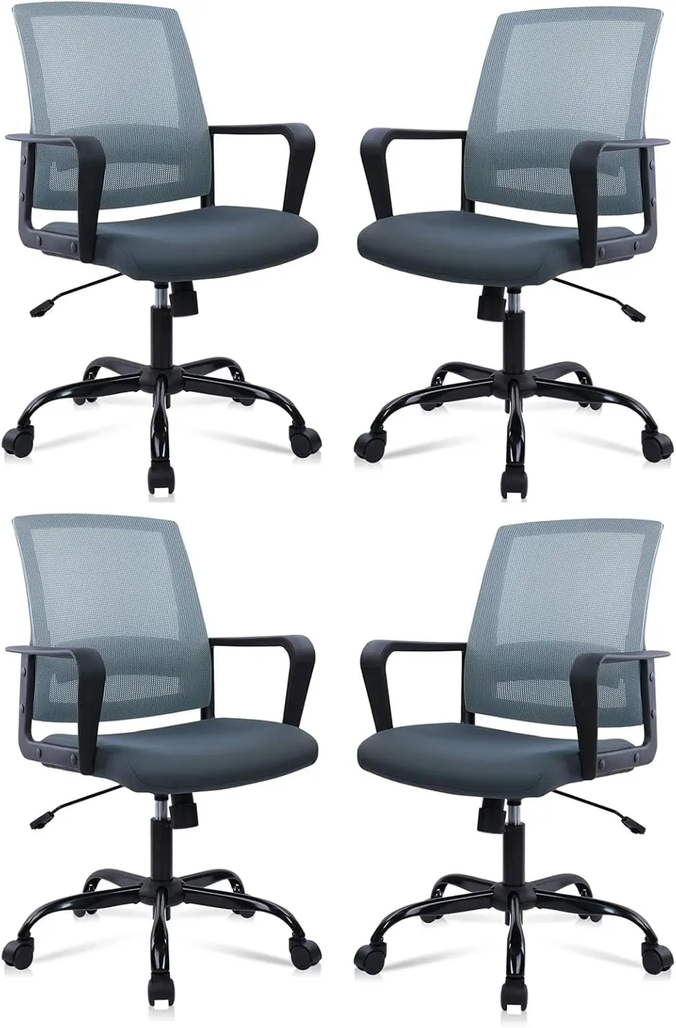 

Ergonomic Office Desk Chair - Mesh Office Chair with Adjustable Lumbar Support, Rolling Comfortable Computer Task Chairs