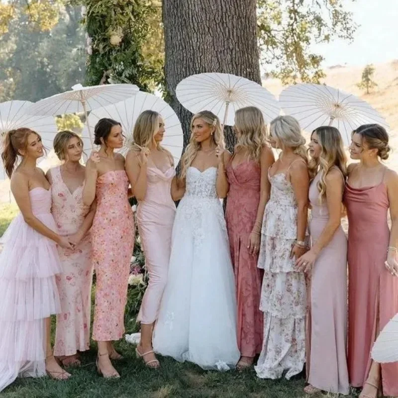 

10-30PCS White Parasol Umbrellas 80CM Chinese Paper Umbrella White Wedding Parasols for Bridal Party Photo Cosplay Prop Adult