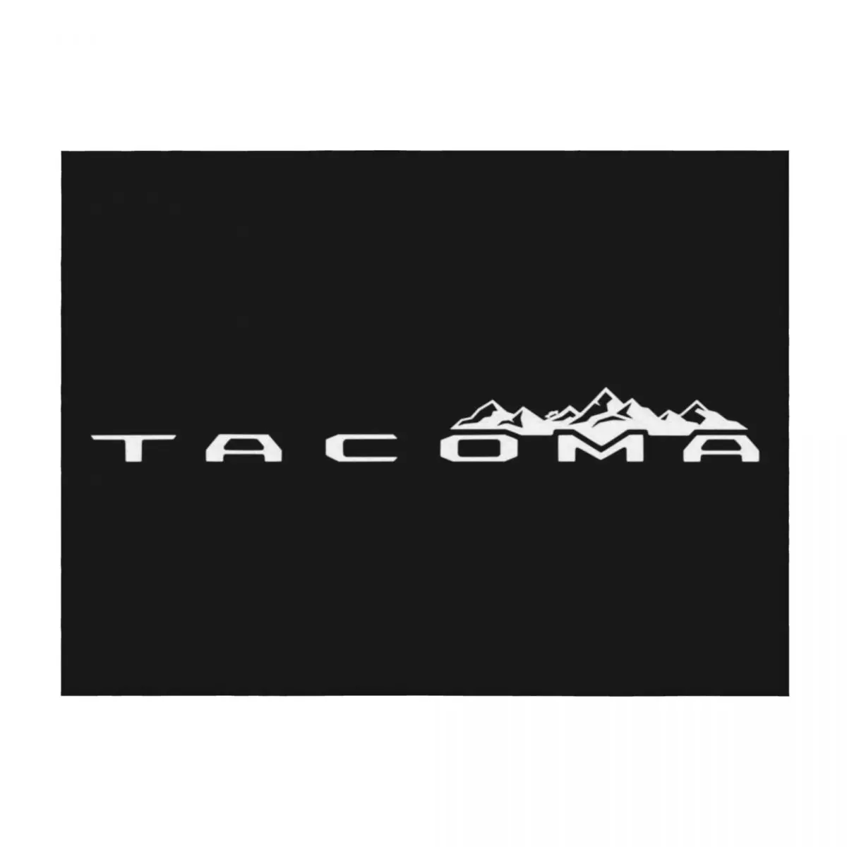 

Tacoma Truck Mountains Tailgate Script Throw Blanket christmas decoration Blankets For Bed Decorative Throw Blankets