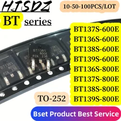 10-50-100PCS/LOT  BT136S-800E BT137S-600E BT137S-800E BT138S-600E BT138S-800E TO-252 BT139S-600E BT139S-800E