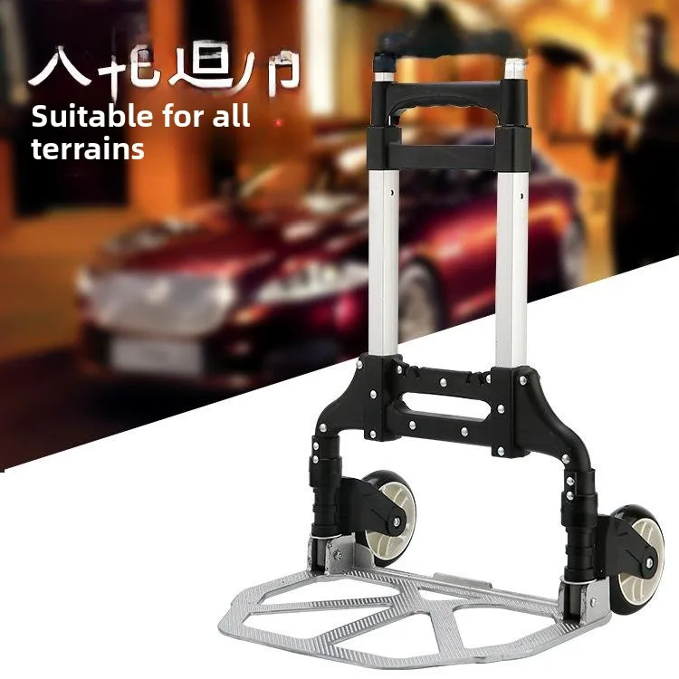 portable-aluminum-alloy-luggage-cart-shopping-cart-vegetable-buying-truck-towable-miniature-shopping-trolley-household-storage