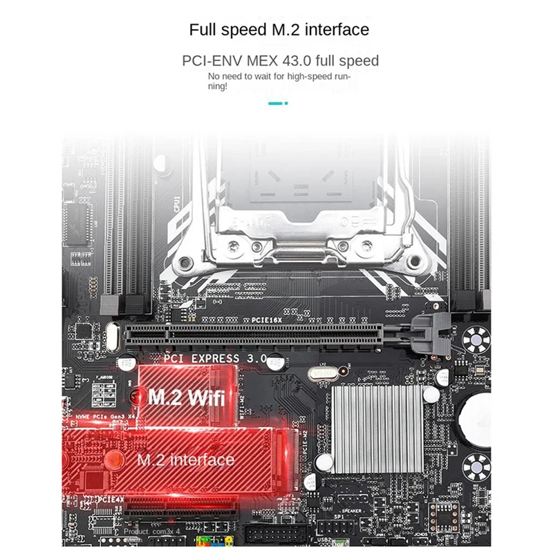 

X99M-G Motherboard Supports LGA 2011-3V3V4 Processor 128GB DDR4 ECC RAM NVME M.2 M.2WIFI PCI-E 4X SATA 3.0 Black 1 Pcs