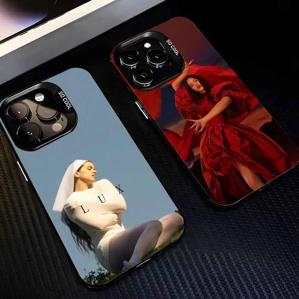 

Singer l-lux R-Rosalia-es Phone Case For iPhone 17,16,15,14,13,12,11 Plus,Pro Max,XS,Colorful Silver Phone case Funda Cover