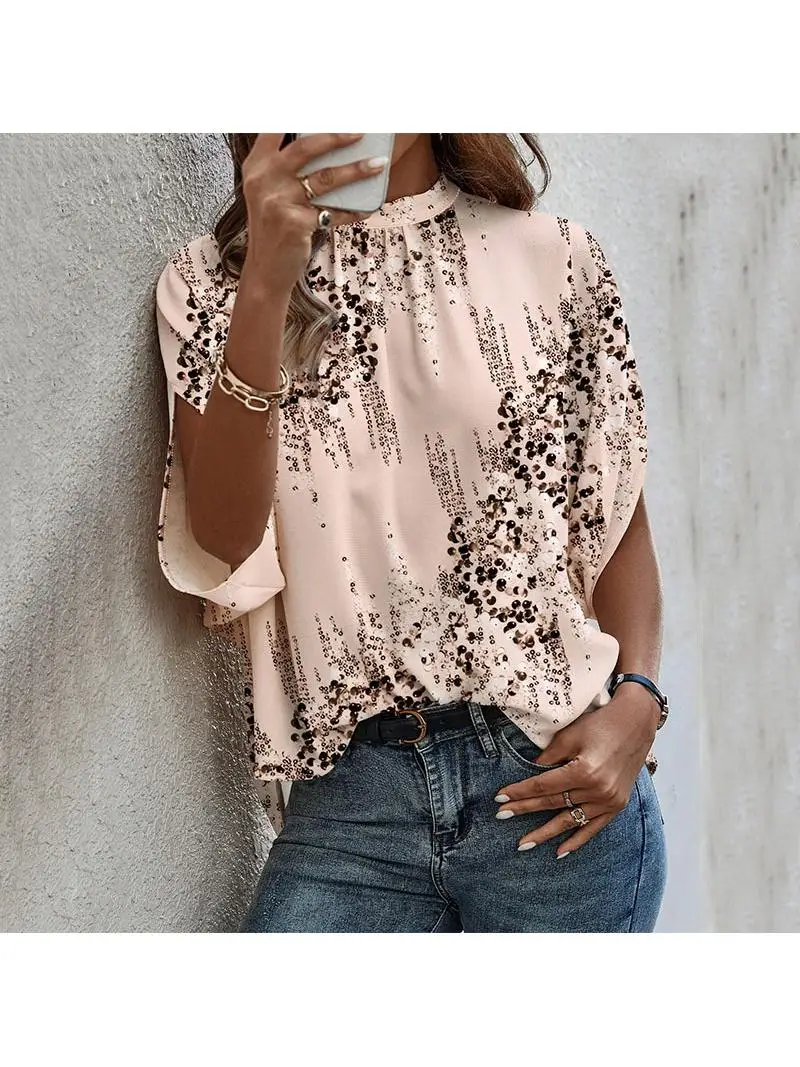 

Женский топ с цветочным принтом f Sve Crew Ne irt Summer Vaion Sle, китайский производитель, оригинальный дизайн, профессиональный...