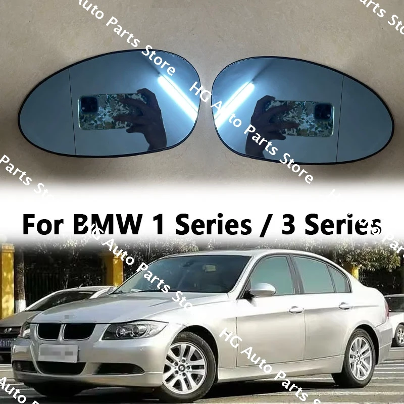 Replace Outer Rearview Side Mirrors Lens Door Wing Rear View Mirror Glass 51167145267 / 51167145268 For BMW 1 Series / 3 Series