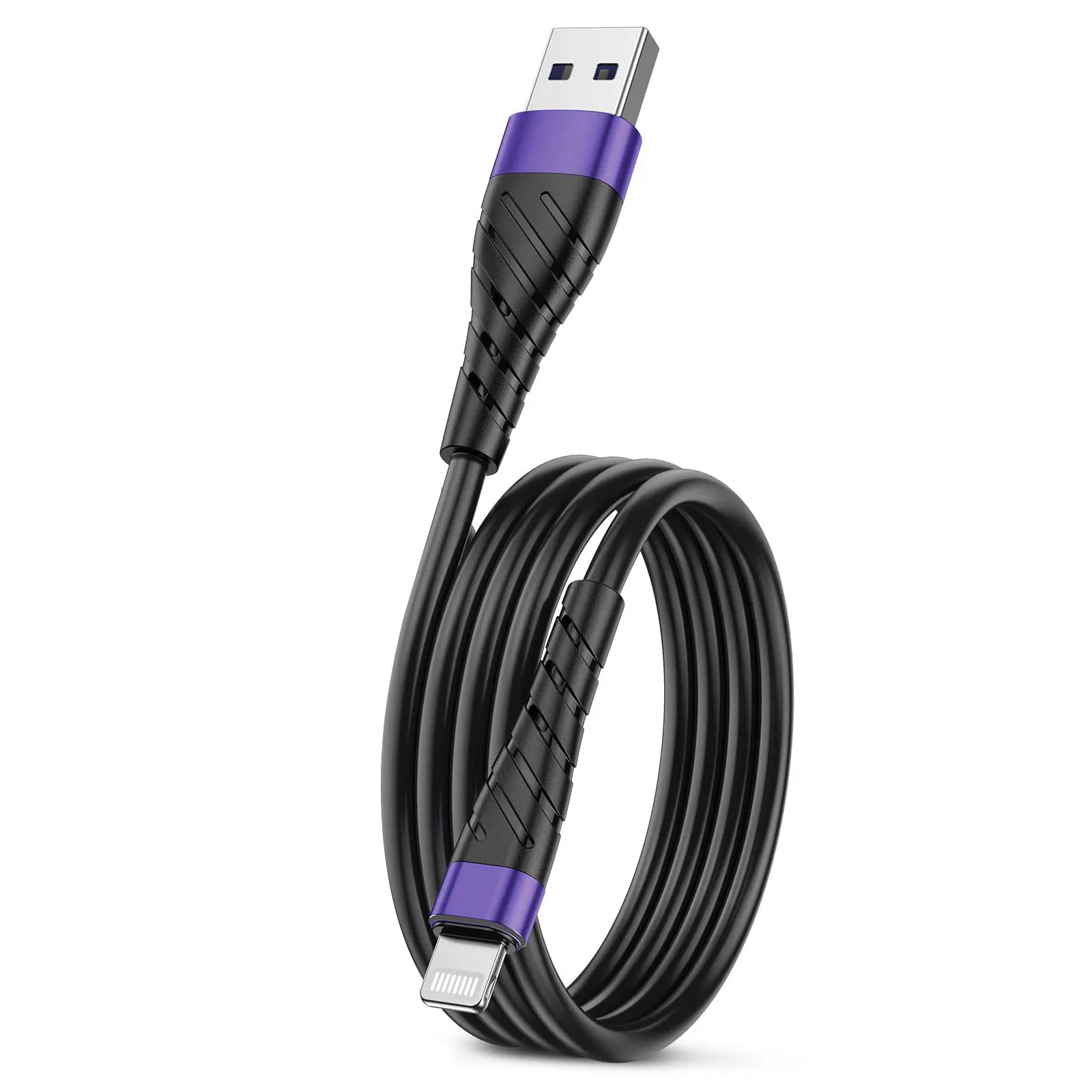 OIITH 2.4A شحن سريع كابل USB آيفون 14 11 12 13 برو X XS ماكس 6 7 8 زائد SE باد شاحن الهاتف الحبل سلك البيانات #1