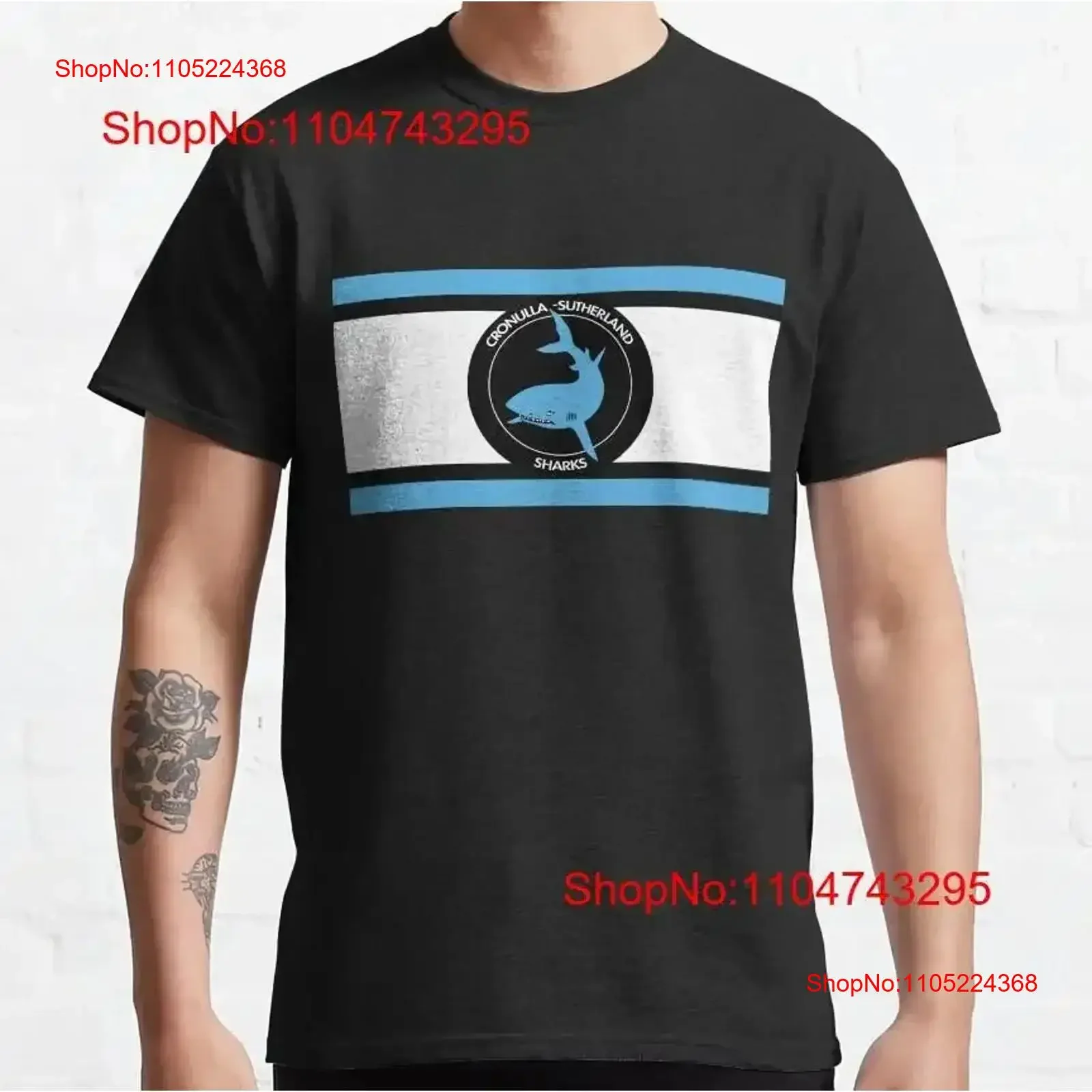 

Классическая футболка Cronulla Sharks Old Logo, винтажная, мягкая, слегка модная, стильная, повседневная, дышащая, удобная, винтажная