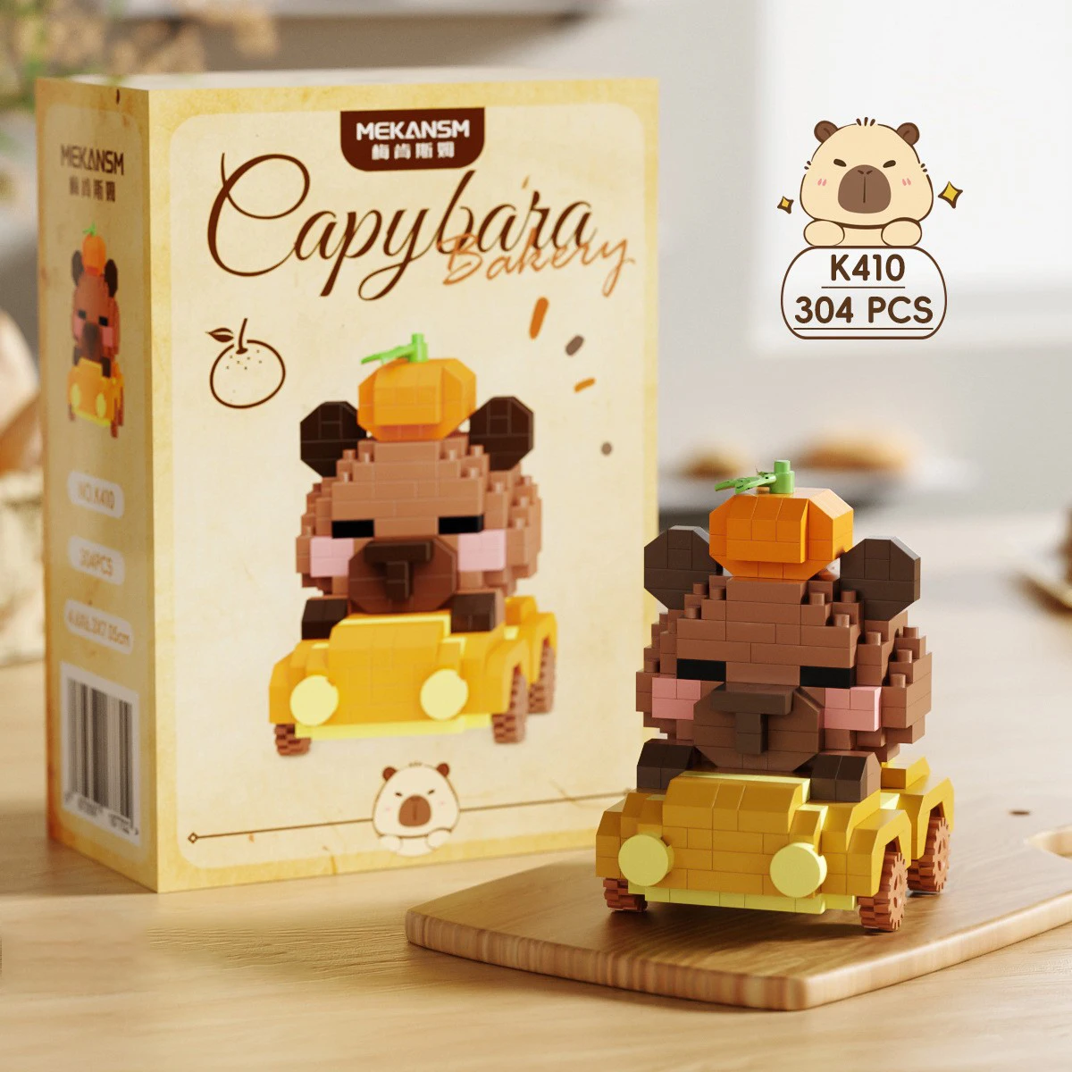 Cartoon Capybara Micro Bouwstenen Set DIY STEM Educatief Speelgoed Bureaudecoratie Verzamelstuk voor Kinderen Jongens Meisjes Feestdag Cadeau