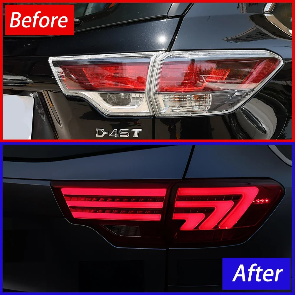 Car Taillight For Toyota Highlander 2015-2021 New Upgrade LED Lexus style Plug and Play Blink Signal Light Hot Sale Accessories