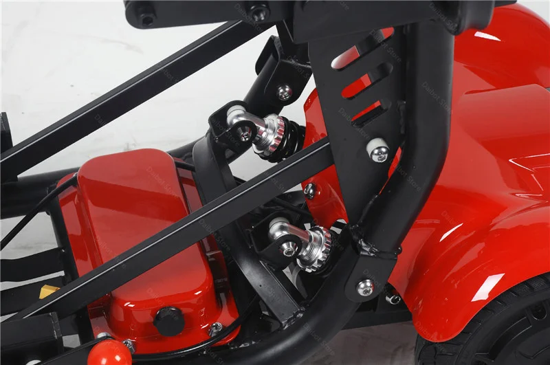 36V 500W Dual Motor klappbarer 4-Rad-Elektroroller für ältere Menschen, großer Sitz, 10-Zoll-Mobilitätsroller für Reisen, abnehmbare Armlehne – Detail 17