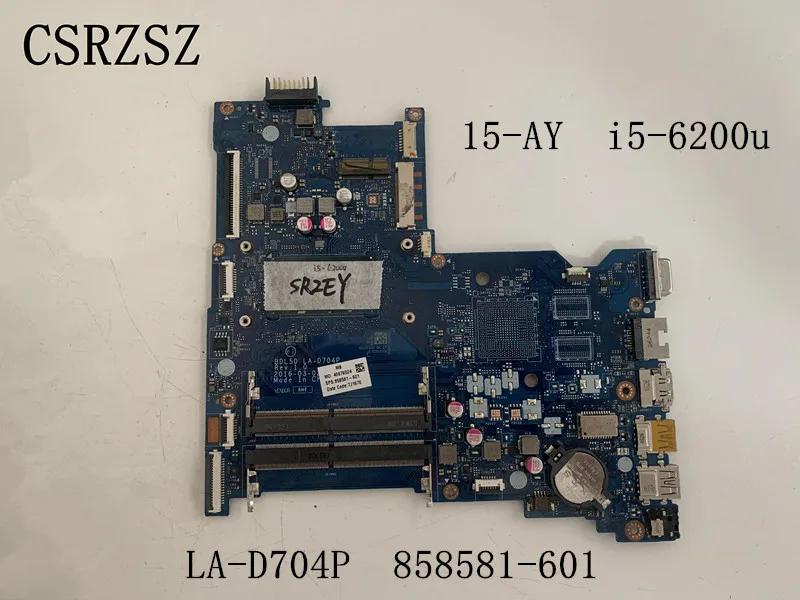 Per la scheda madre del computer portatile HP Pavilion 15-AY con i5-6200u 858581 858581-001 601-LA-D704P testato al 100% ok funziona