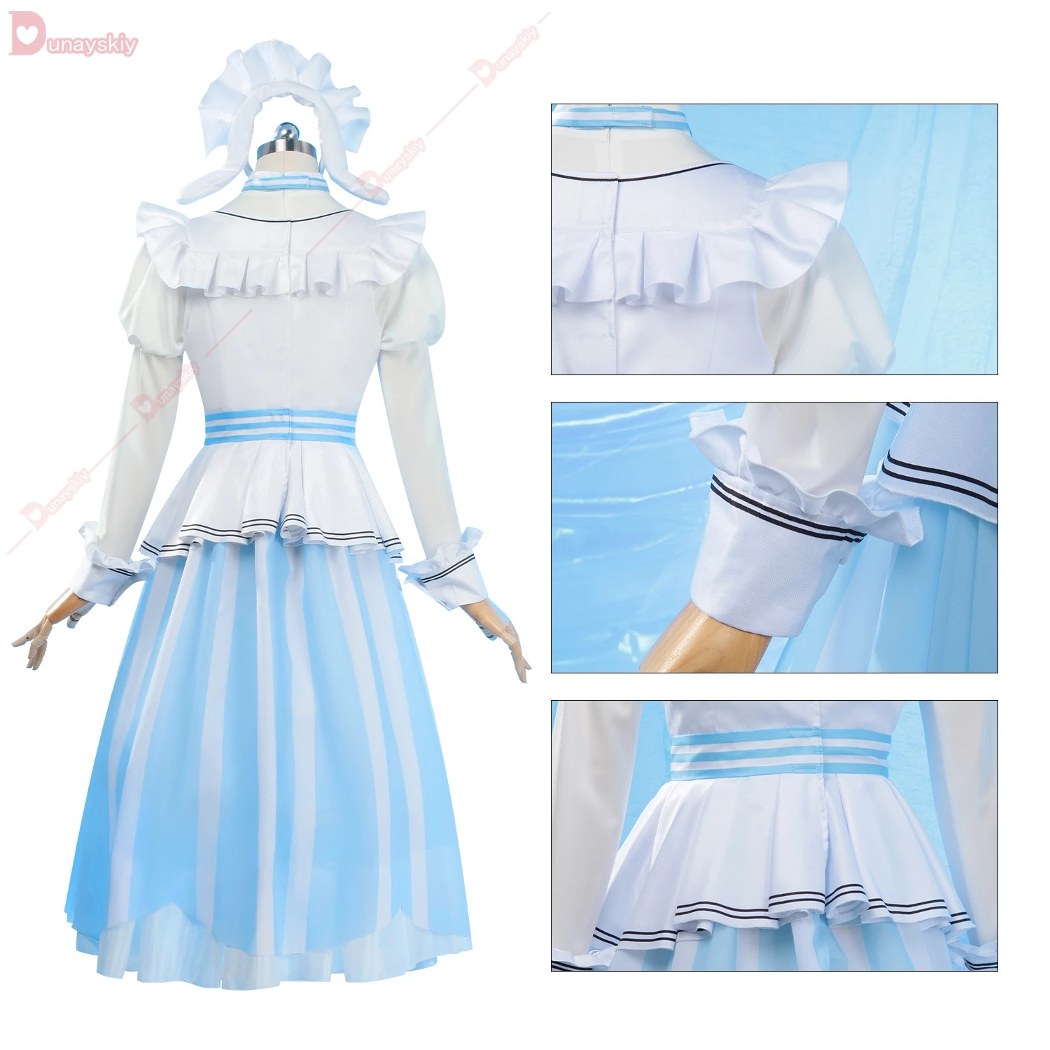 Anime Project Sekai Ootori Emu Cosplay Kostuum Schattige Lolita Jurk Schort Prop Pruik Set Halloween Feest Rollenspel Outfit Voor Vrouw