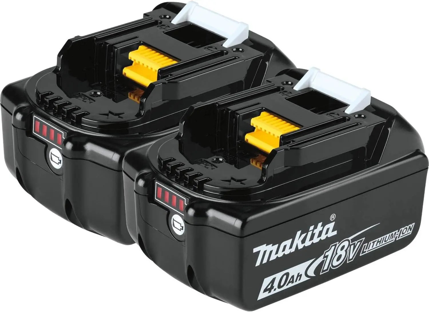 

Makita BL1840B-2 18V LXT Lithium-Ion 4.0Ah Battery Twin Pack, Black