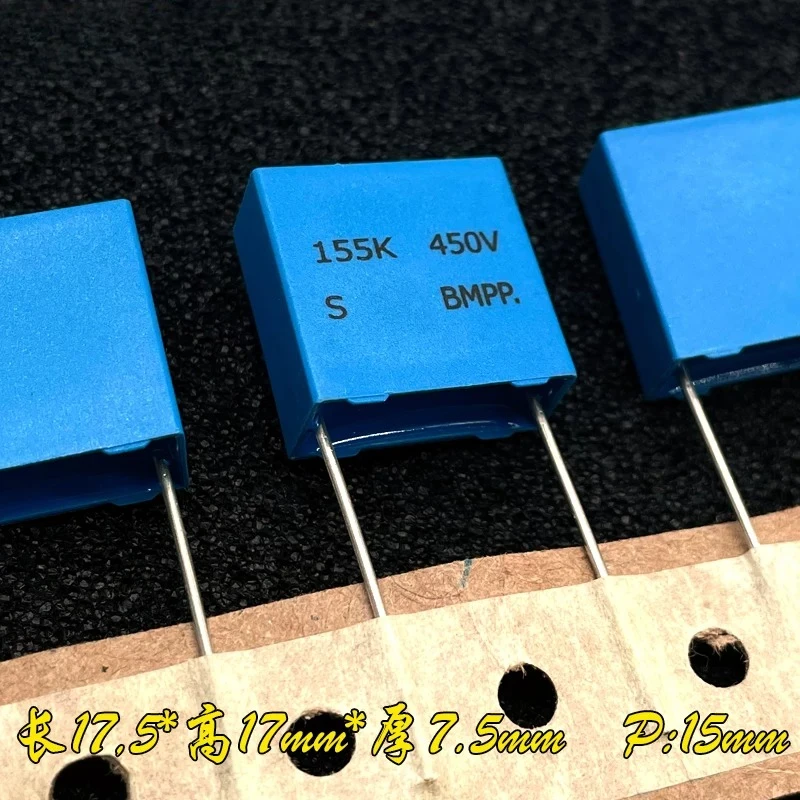 Replace SUNG HO with for MKP BMPP 155 1.5uf 1u5 450v 400v Copper Lead Safety Capacitor  100pcs