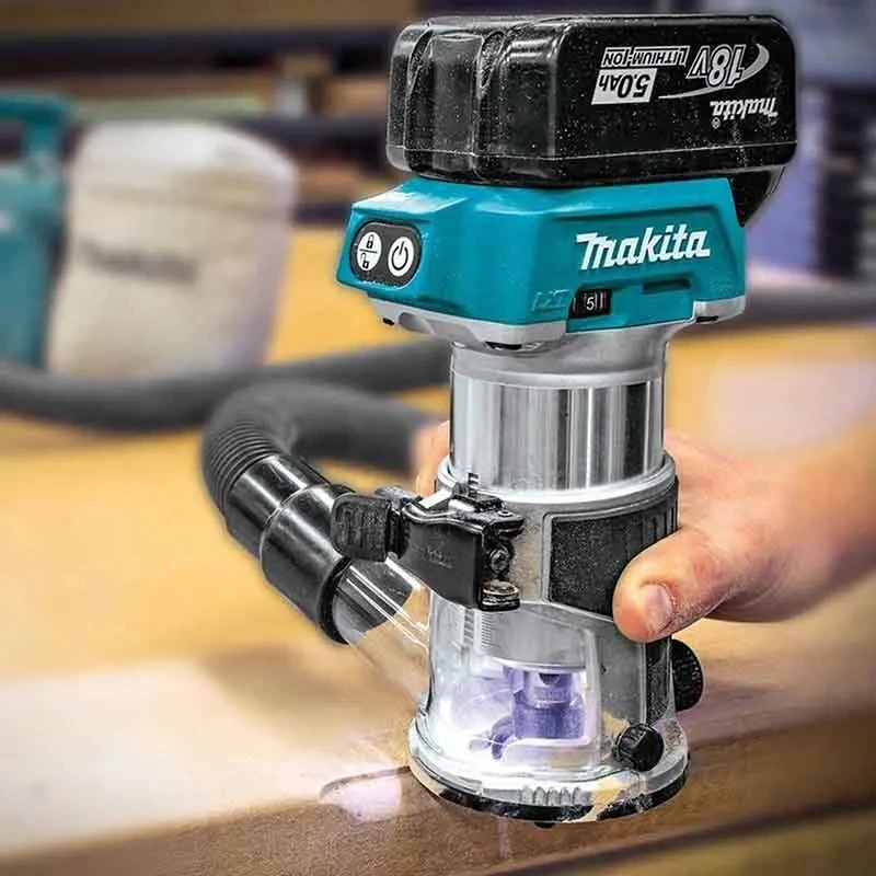 New Makita DRT50ZJX9 18V Trimming Machine Slotting Trimming and Hole Digging Engraving Machine Brushless