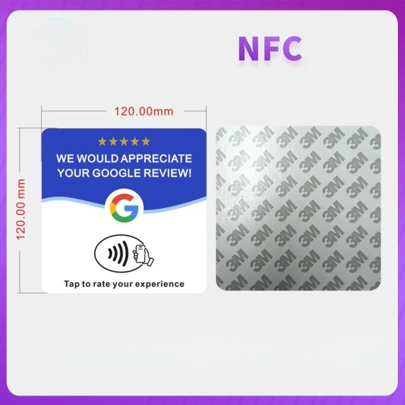 10 stuks herbruikbare Google Review Tap NFC-kaart, beoordeel ons op Google Programmeerbare NFC Tap-kaart Gebruiksvriendelijk Tijdbesparend Fabrieksprijs