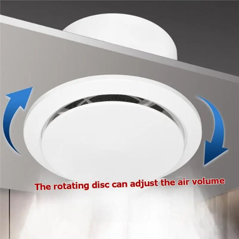 ABUG-Ceiling Vent Cover Dust-Proof Grille(100Mm) For Fresh-Air Systems And Central AC Ventilation Ducts