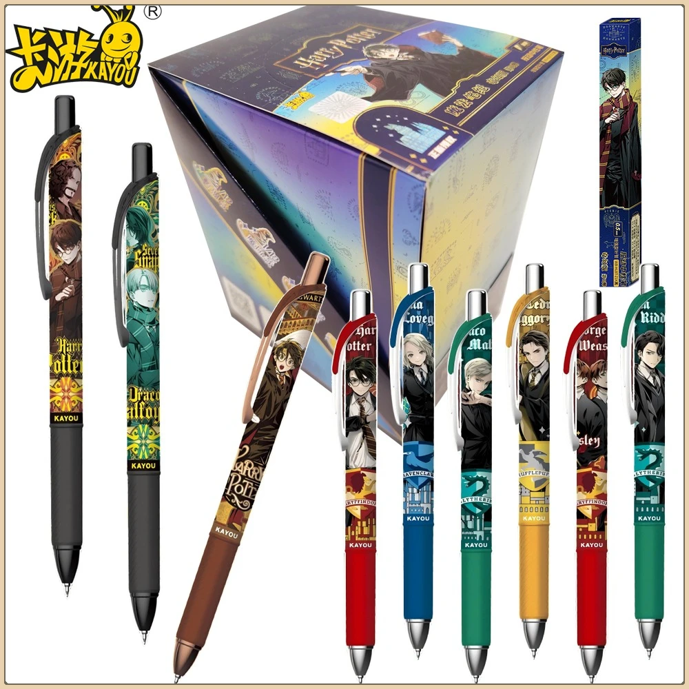 

Подлинная гелевая ручка Kayou Harry Potter, слепая коробка, 0,5 мм, большая емкость, шариковая ручка с уникальным дизайном, школьные принадлежности, подарки для мальчиков и девочек