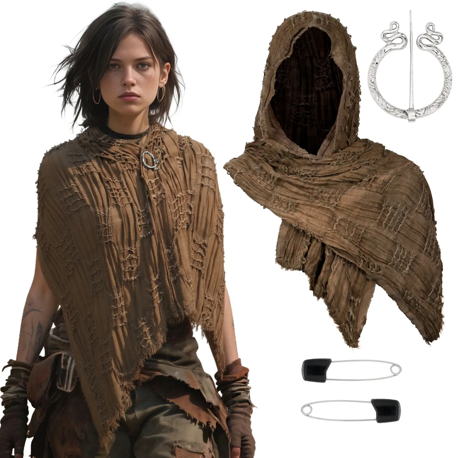 

Cotton Linen Tassel Shawl All Match Daily Wear Long Neck Scarf