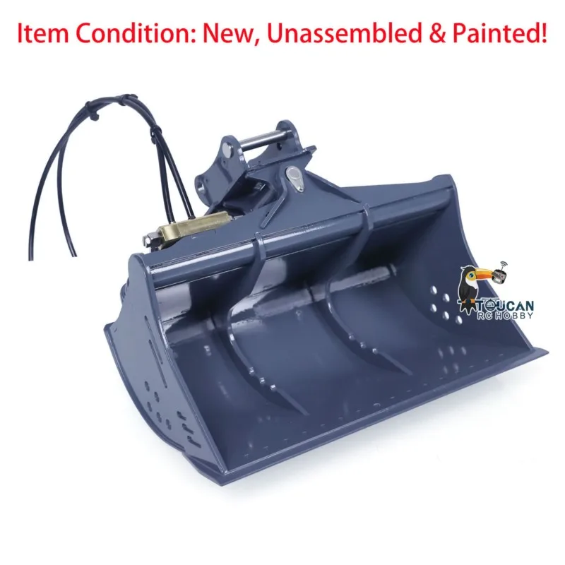 LESU Metalen Kantelbare Emmer Opgewaardeerd Reserveonderdeel voor 1/14 Hydraulische RC Graafmachine PC360 ET26L ET30H LR945 Radio Control Graver