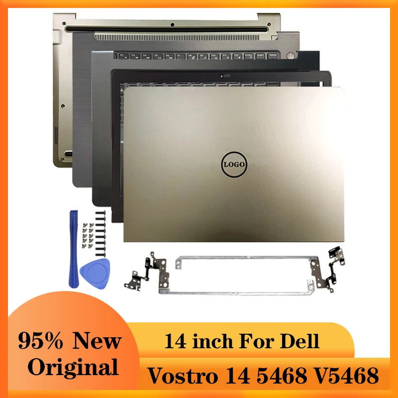 

Золото для Dell Vostro 14 5468 V5468 ноутбук ЖК-дисплей задняя крышка/Передняя панель/петли крышка/Упор для рук/нижний чехол 0DC02Y 05T9CW 0D9GDC 05Y5Y1