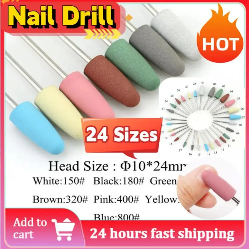 1pcs Nail Surface Polishing Silicone Nail Drill For Electric Machine Nail Art Grinder Cuticle Cutter Nail Bits Drill Accessories