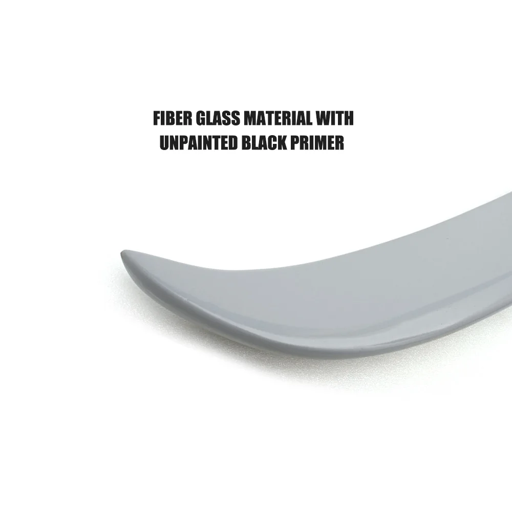 Unpainted Grey Primer Trunk Lip Spoiler for BMW 5 Series E60 525i 528i 535i 550i 2005-2008 Fiber Glass Rear Boot Spoiler Wing