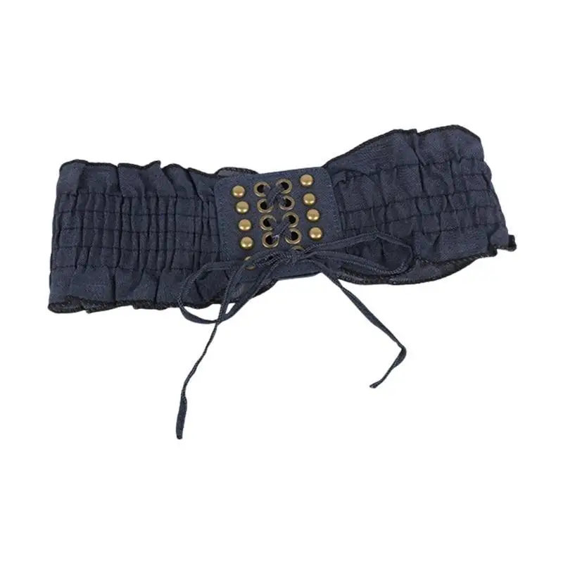 

31BB Unique Waist Belt Elastic Underbust for Stage Dancers Costume Jewelry Waist Body Jewelry Trendy Belt