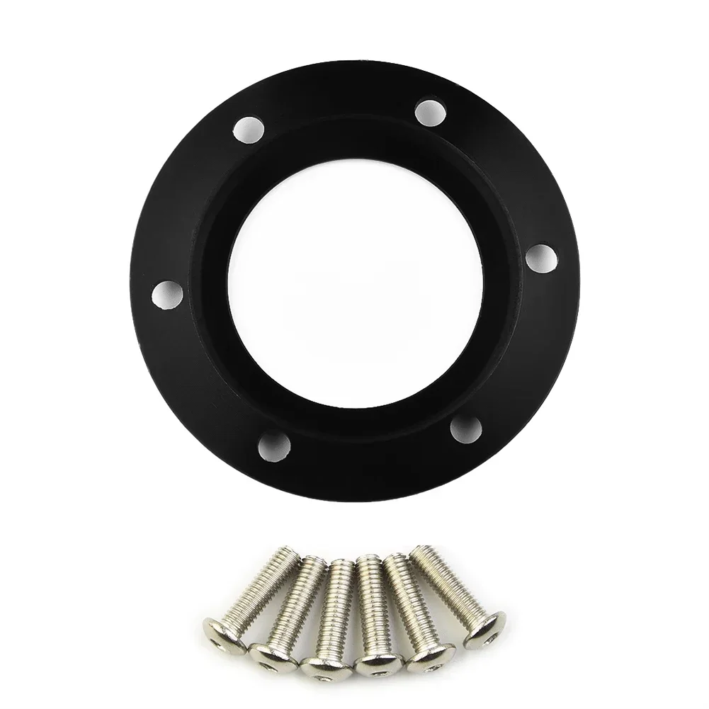 Bocina para MOMO/NRG, botón CENTRAL, herramienta negra que reemplaza el volante del coche 121810-01B, 84mm, accesorios de carreras, anillo práctico