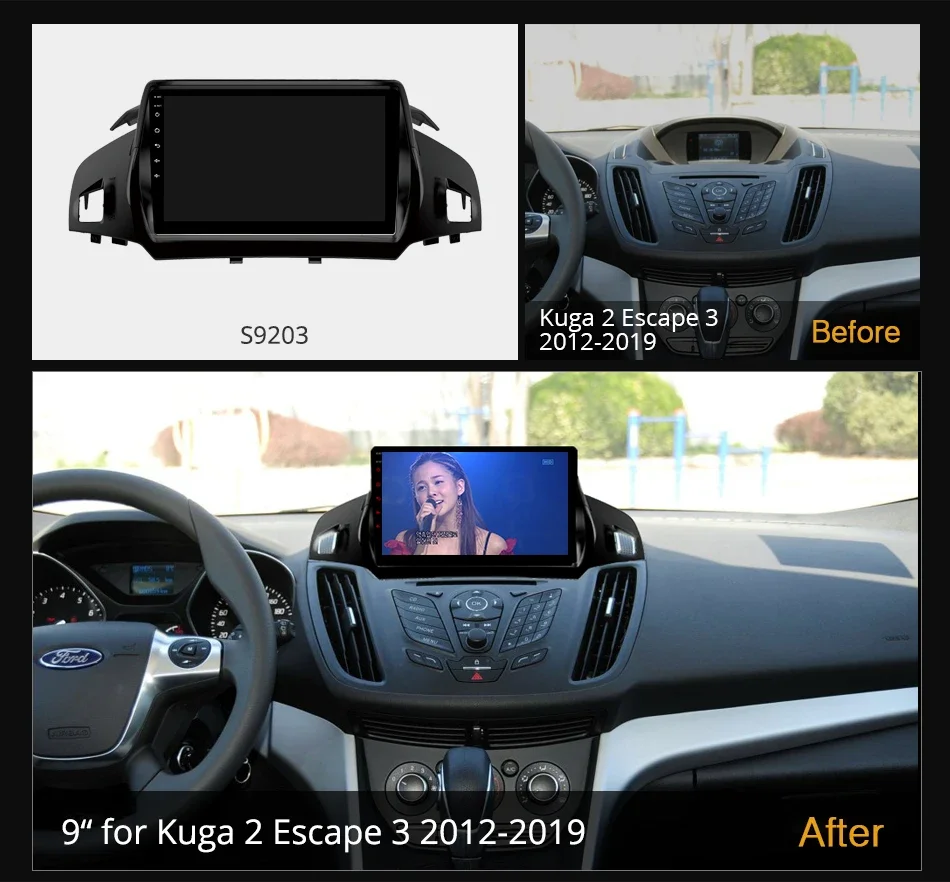 K6+ 2K Navigation For Ford Kuga 2 Escape 3 2012 - 2019 Car Radio Stereo Ford Kuga Multimedia Player GPS Android12 Autoradio 360