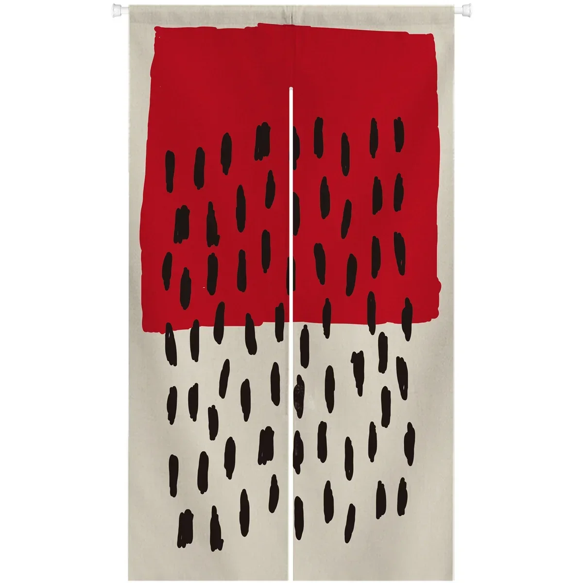 Chinese Red Dots Door Curtain Japanese Noren Door Curtain Room Partition Kitchen Decoration Hanging Curtains