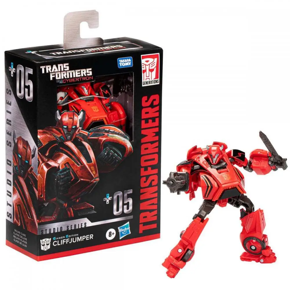 TAKARA TOMY Transformers Toys Studio Series Deluxe Class Gamer Edition Cliff Jumper Action Figure Gift SS GE-05