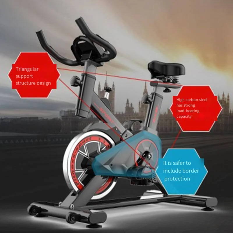 Professional Fitness Bike 200KG Load Bearing Gym Household Silent Intelligent Dynamic Bicycle